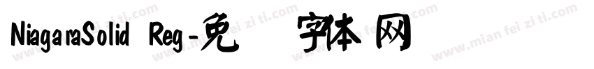 NiagaraSolid Reg字体转换